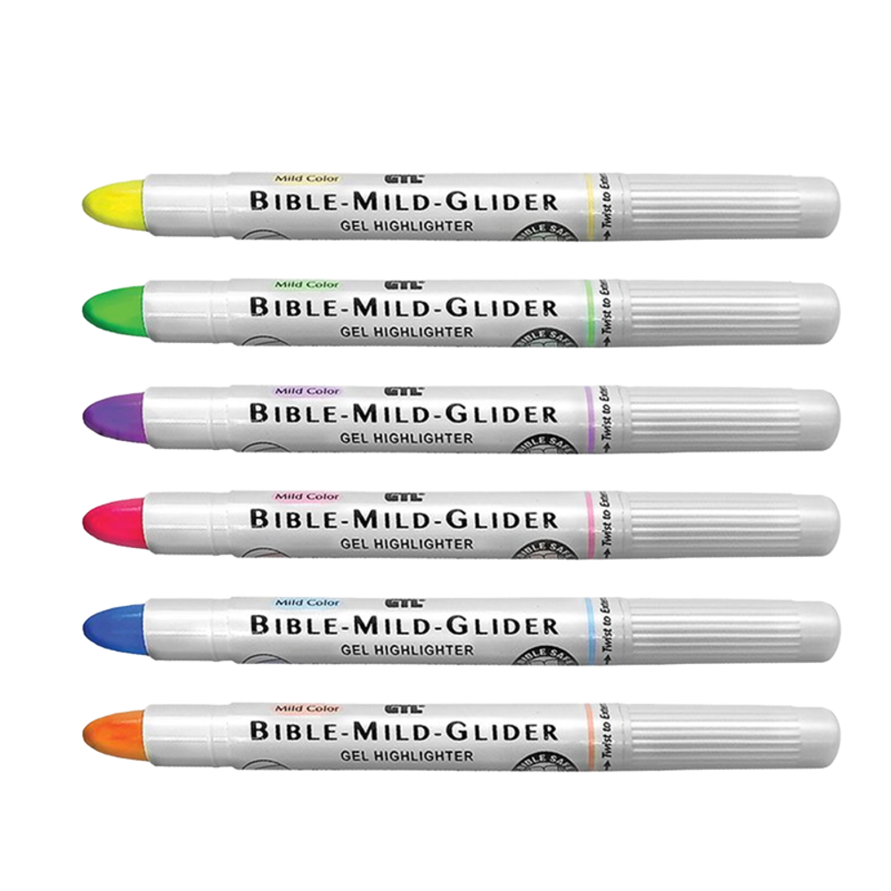 Bible Mild Glider Highlighter Set, , large