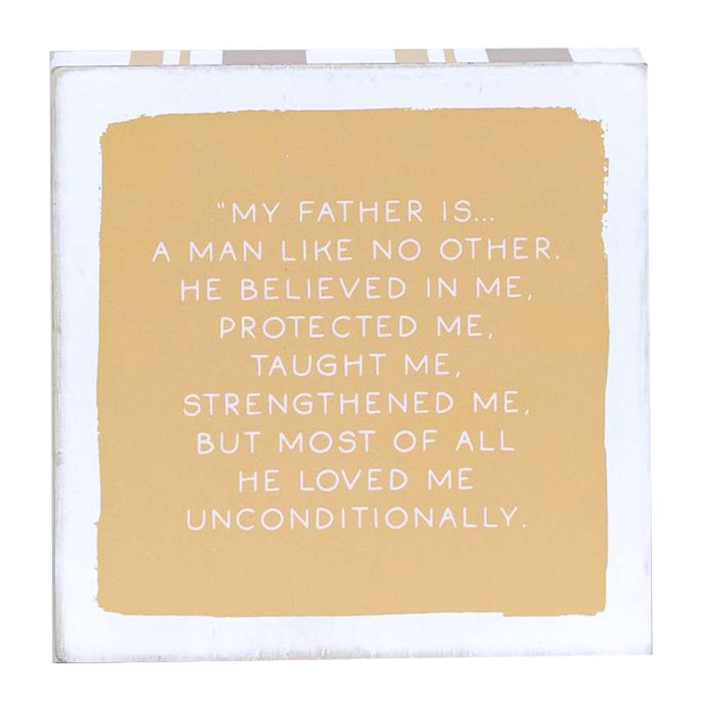 BEST DAD REVERSIBLE PLAQUE 5x5, , large image number 2