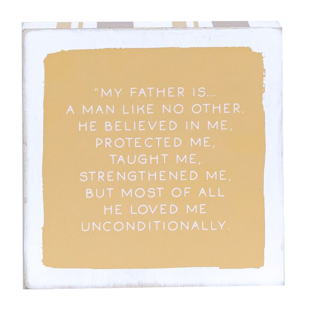 BEST DAD REVERSIBLE PLAQUE 5x5, , large image number 2