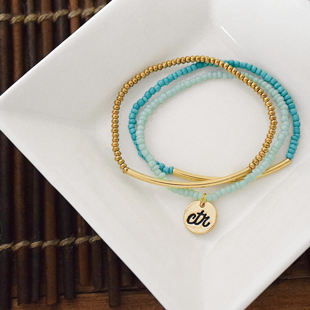 Mint and Gold CTR Bracelet, , large image number 3