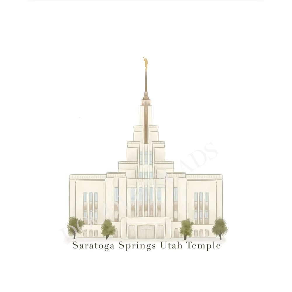 Saratoga Springs Temple - 8x10 Print, , large image number 0