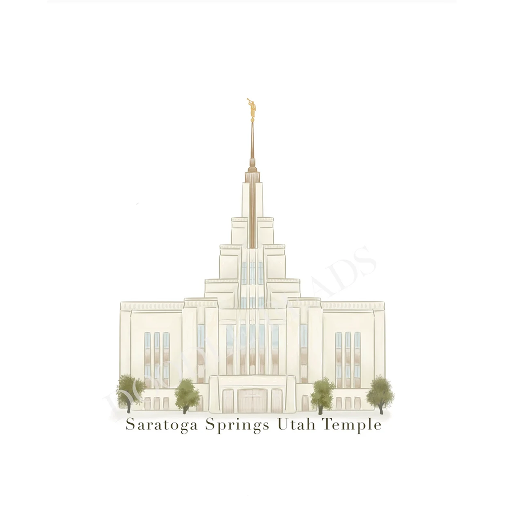 Saratoga Springs Temple - 8x10 Print