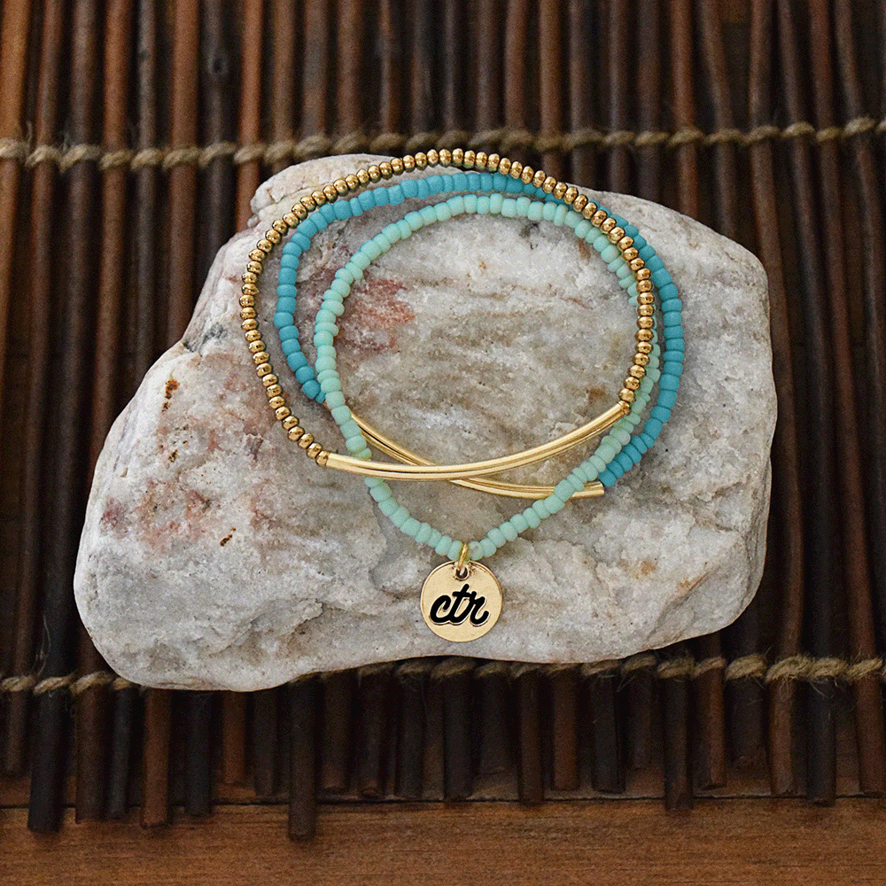 Mint and Gold CTR Bracelet, , large image number 2