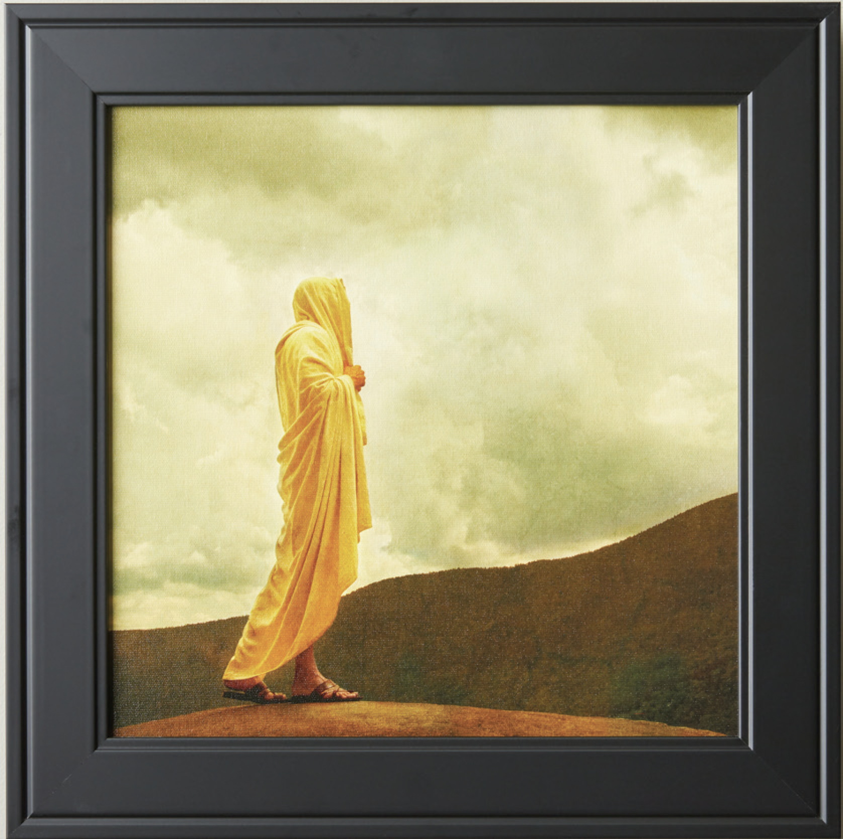 How Beautiful upon the Mountains (17x17 Framed Art Size)