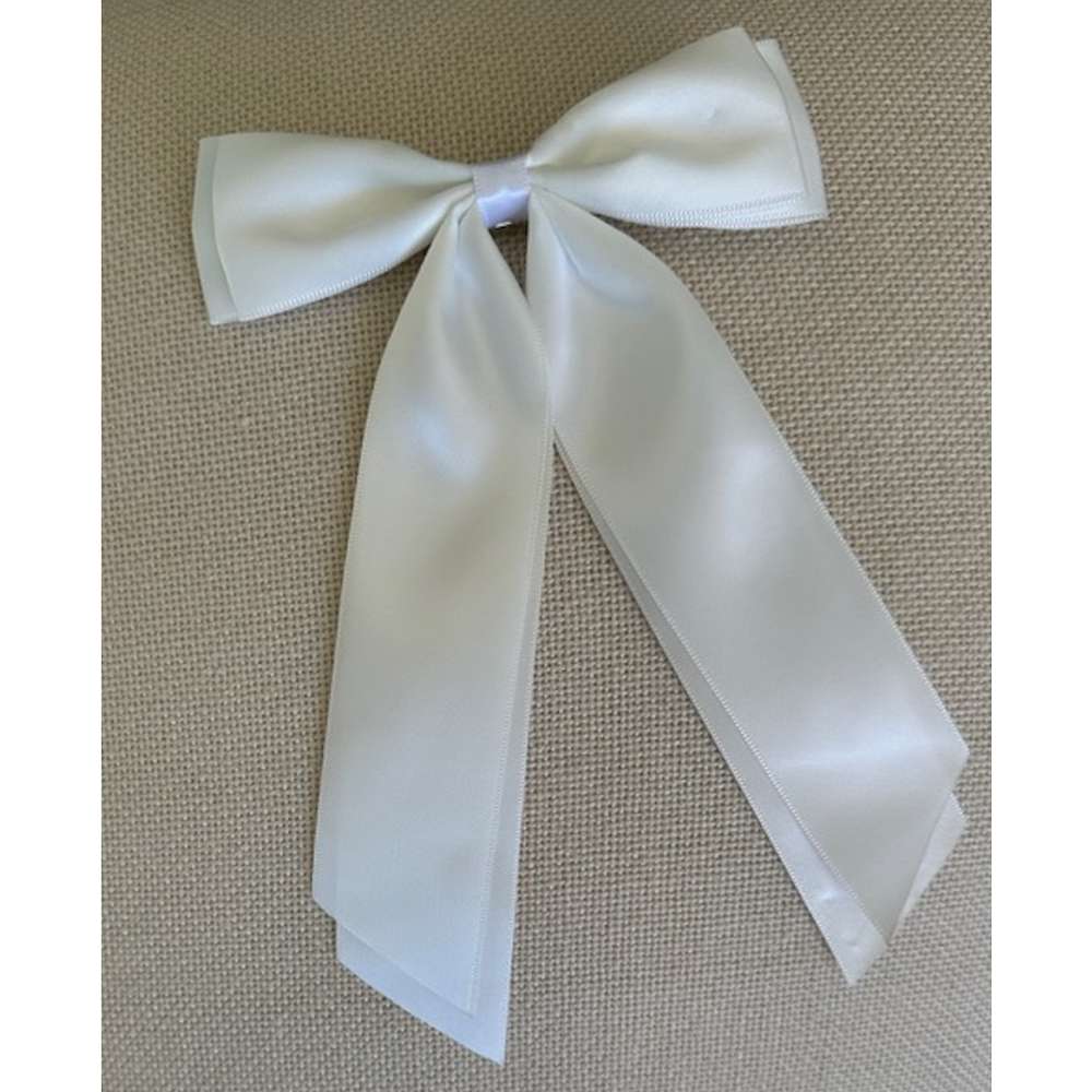 Baptism Satin Hair Bow, , large image number 3