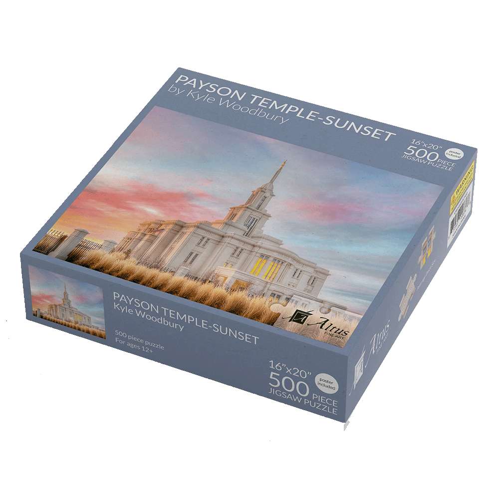 Payson Temple Sunset 500 Piece Puzzle, , large image number 3