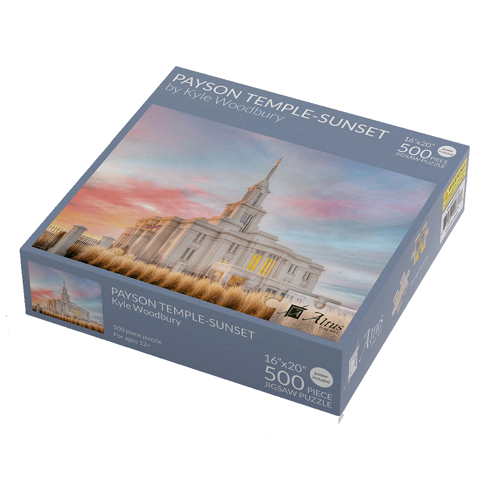 Puzzle Payson Temple Sunset 500 Piece Kyle Woodbury