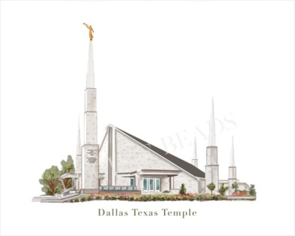 Dallas Texas Temple Print