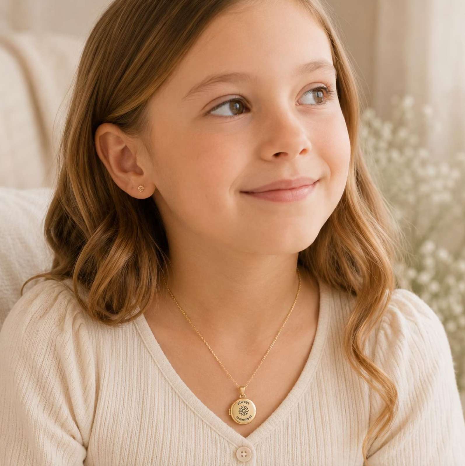 My Baptism Memory Locket Necklace, , large image number 4