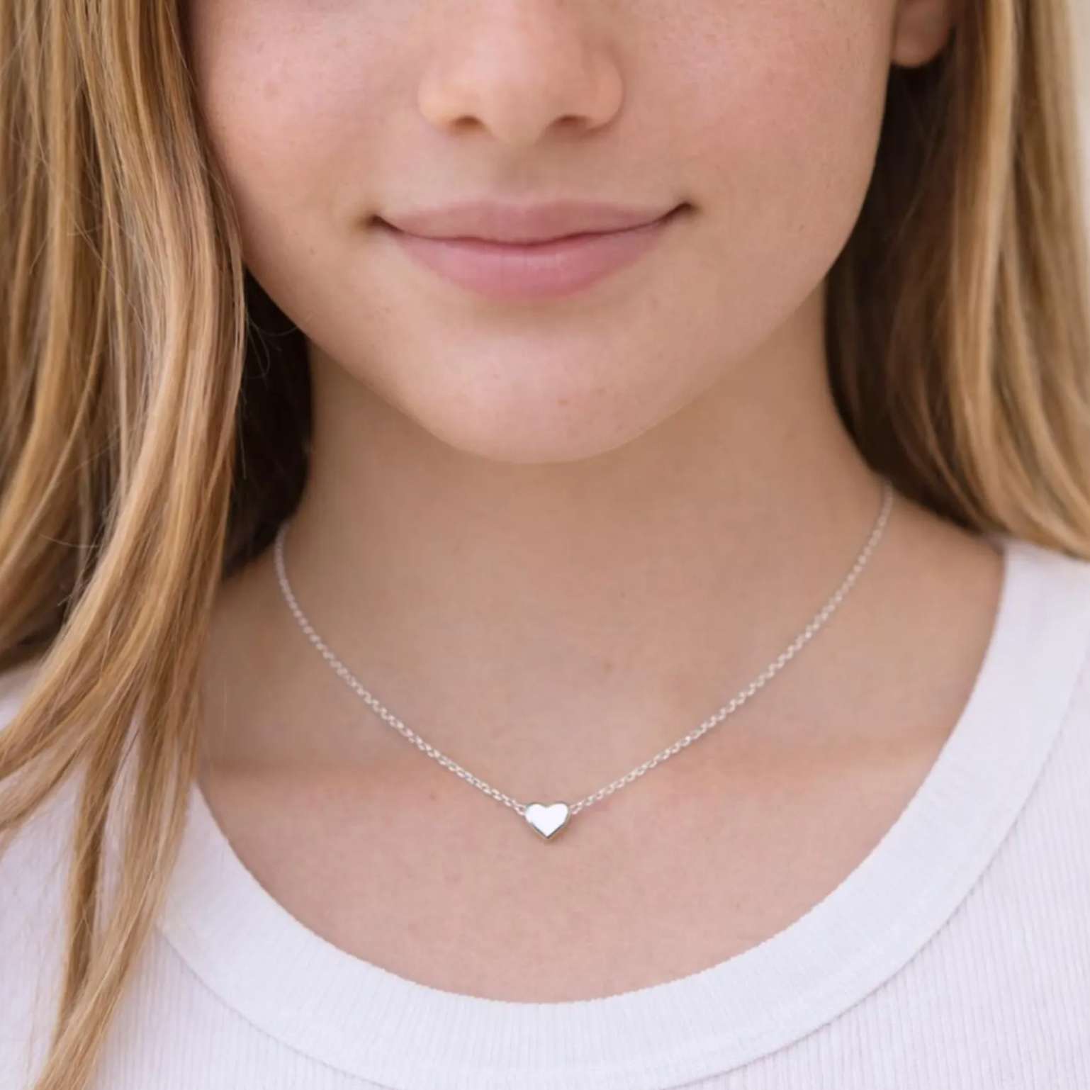 Side by Side or Miles Apart Heart Necklace, , large image number 7