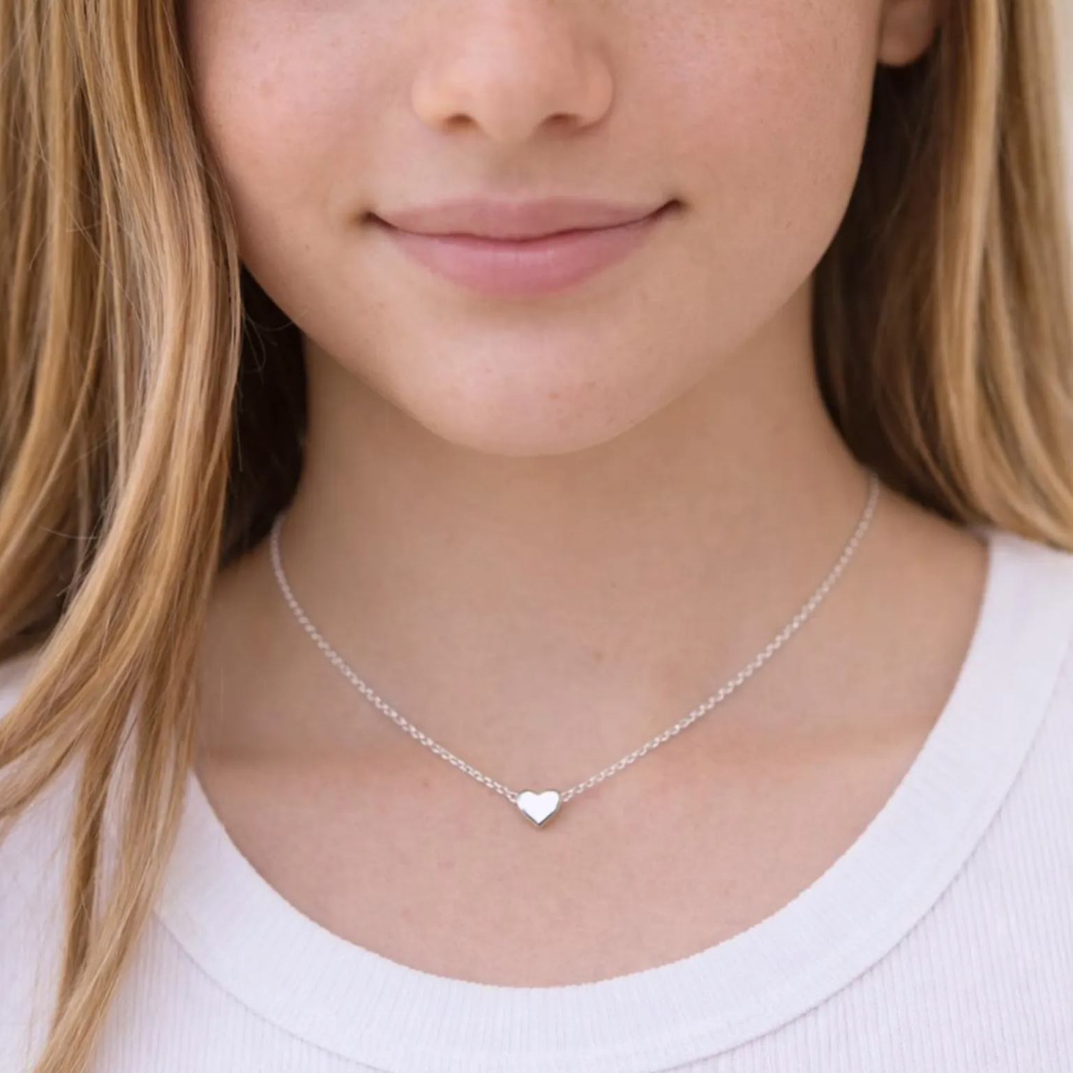 Side by Side or Miles Apart Heart Necklace, , large image number 7