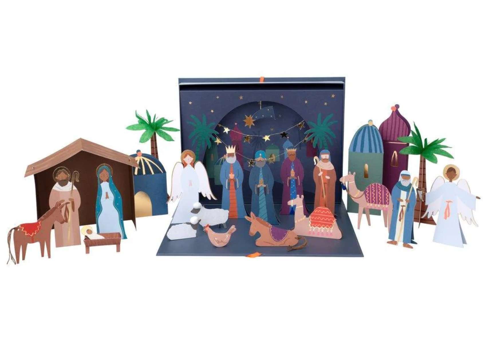 Paper Nativity Advent Calendar, , large image number 0