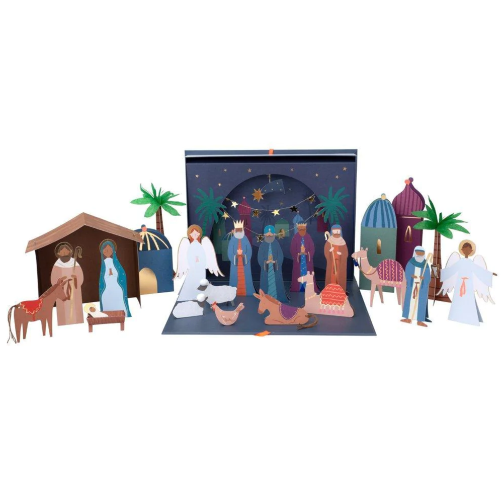 Paper Nativity Advent Calendar,  Paper Nativity Advent Calendar