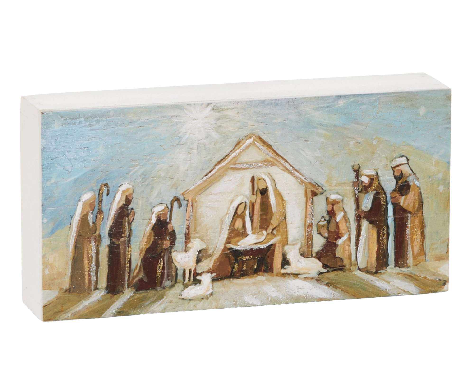 Miraculous Night (10x5 Wood Block)