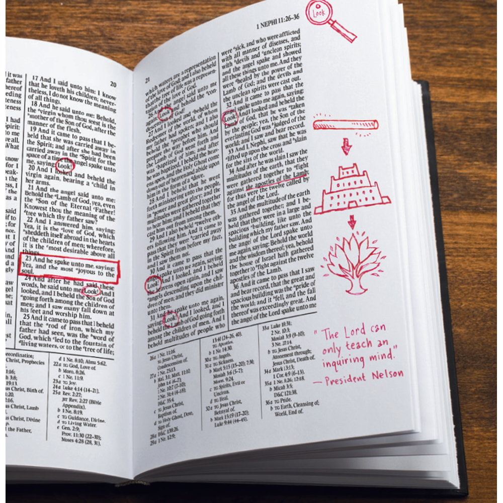 The Book of Mormon, Journal Edition, Faux Leather, Large Print (with index), , large image number 1