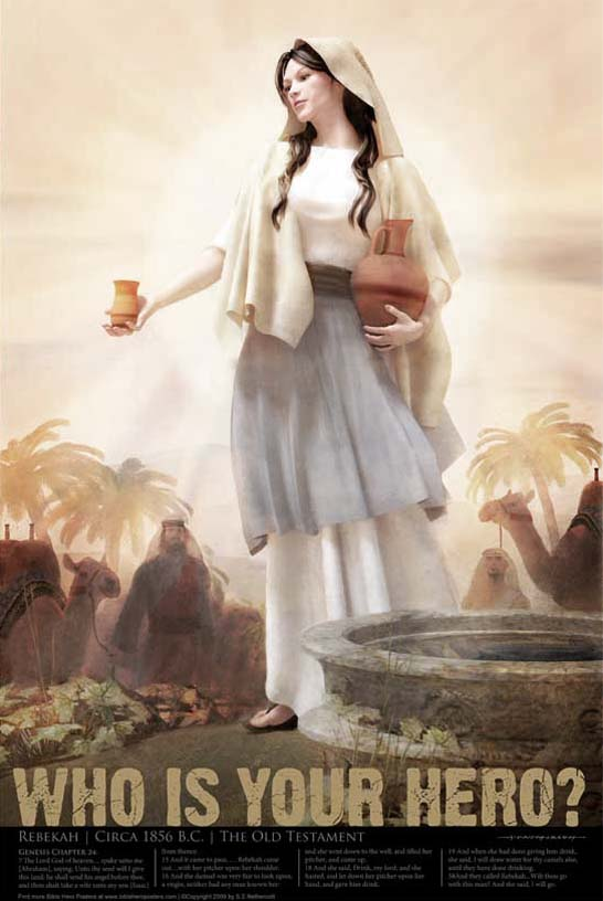 Rebekah at the Well (11x17 Poster)