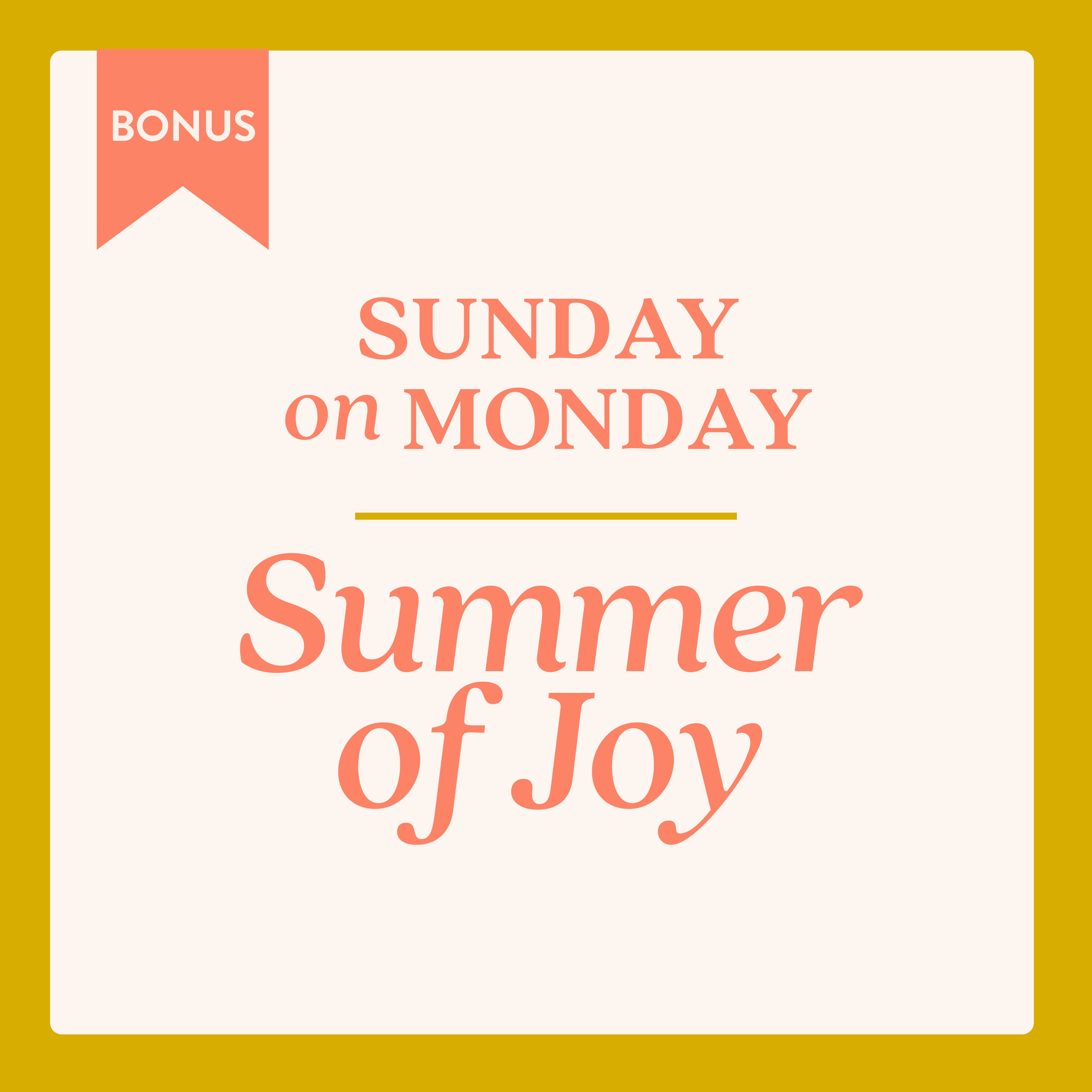 Summer of Joy: Jennete