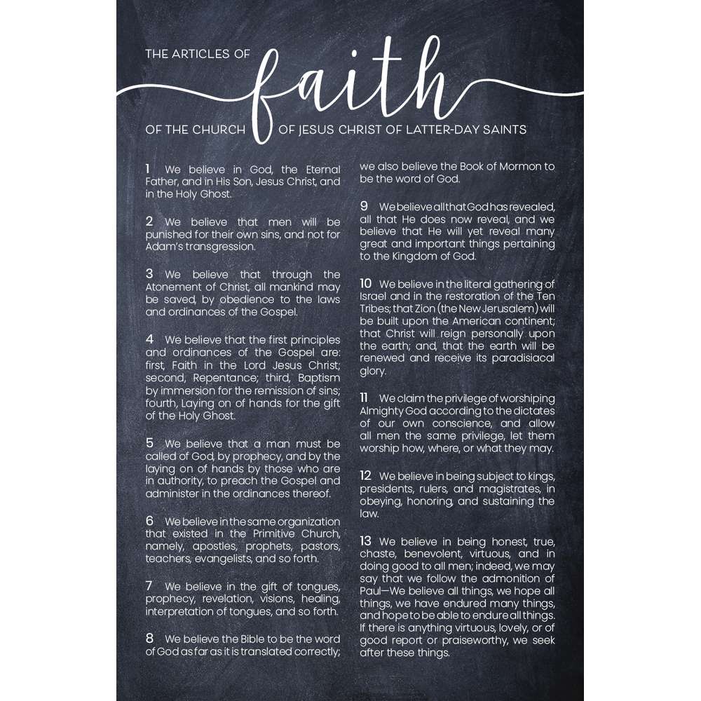 Articles of Faith Chalk Repositionable Poster, , large image number 0