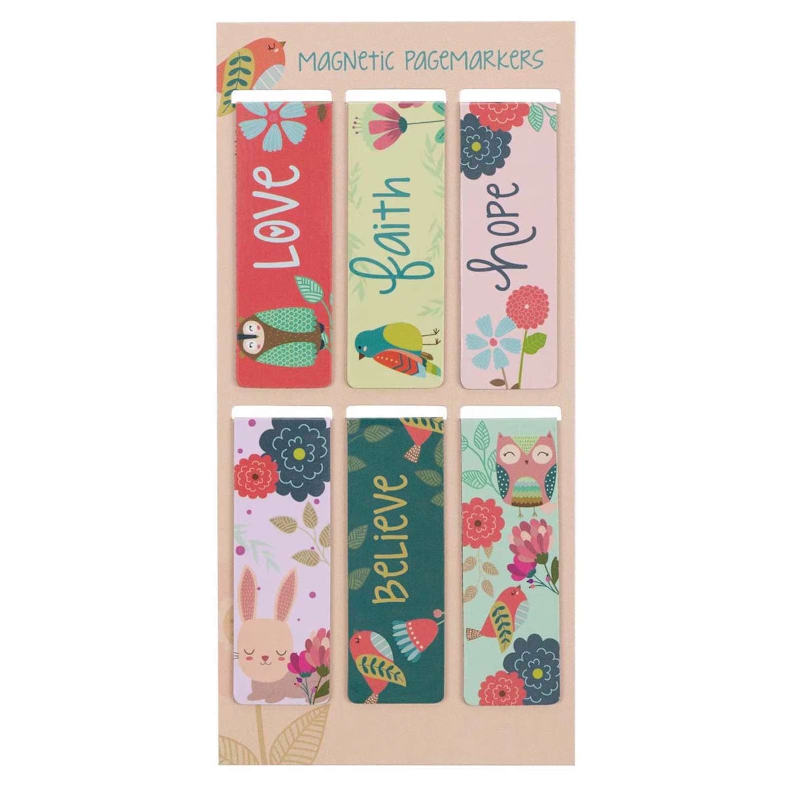 Walk in Love Magnetic Bookmark Set