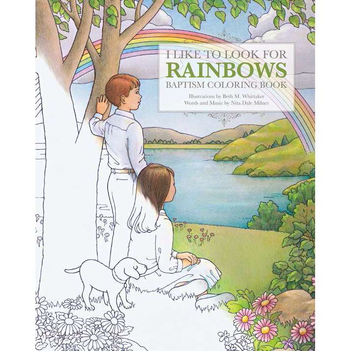 I Like to Look for Rainbows Baptism Coloring Book