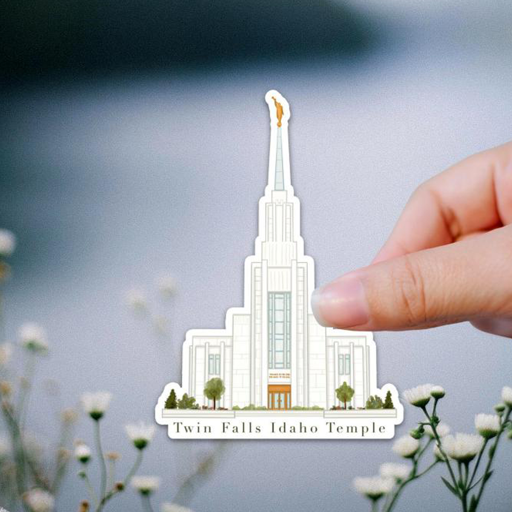 Twin Falls Temple Sticker, , large