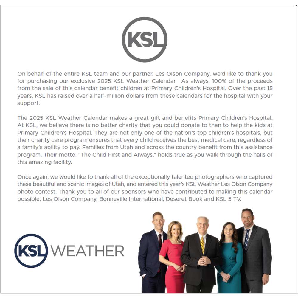 2025 KSL Weather Calendar, , large image number 2