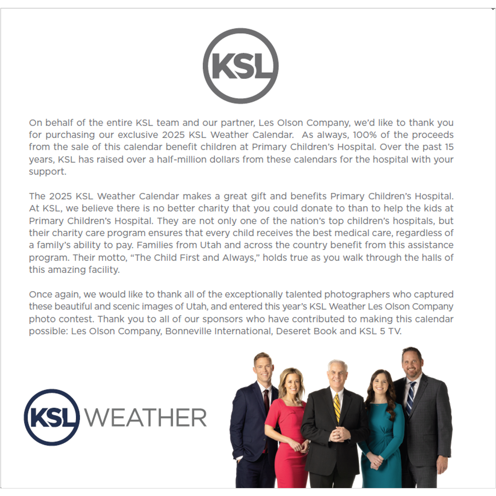 2025 KSL Weather Calendar, , large image number 2