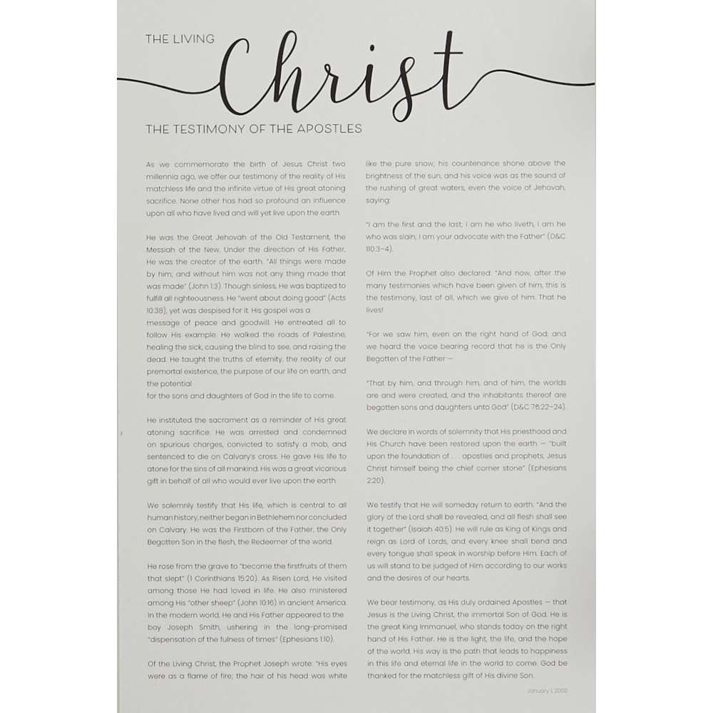 Living Christ Cursive Repositionable Poster, , large image number 0
