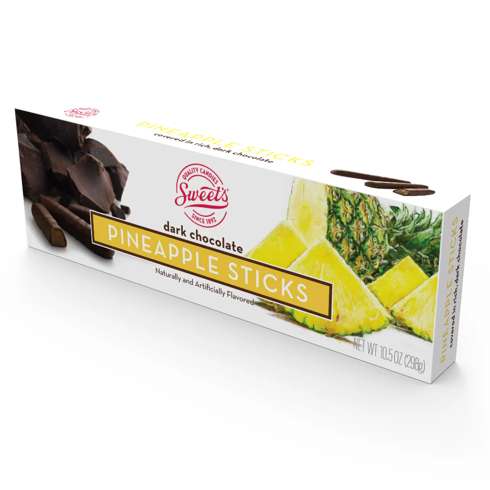 Dark Chocolate Pineapple Stick 10.5 Oz.