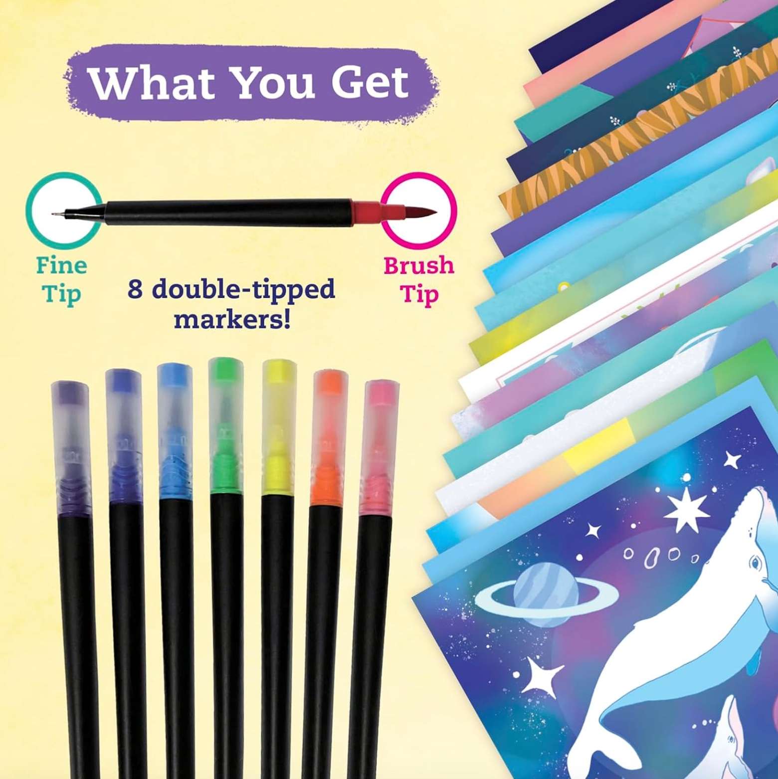 Brush Pen Doodles Craft Kit, , large