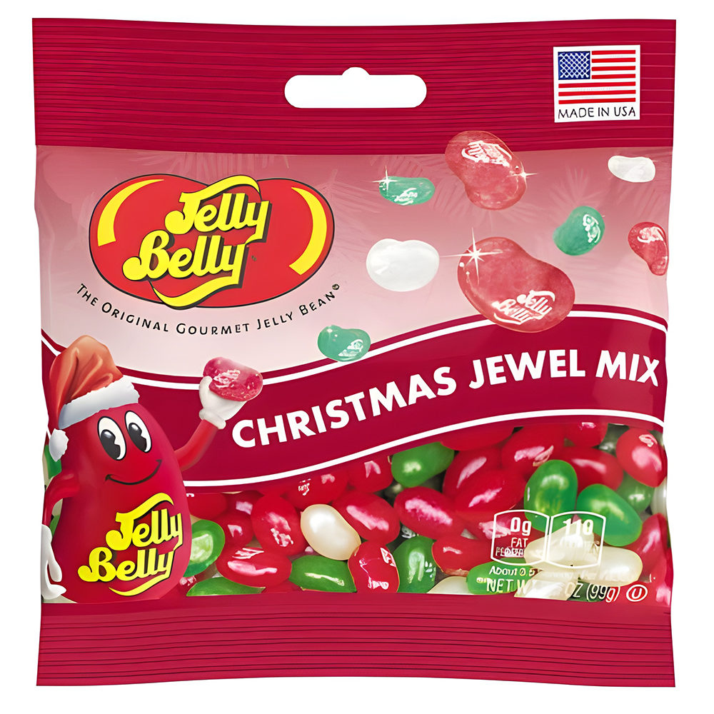 Jelly Belly Bagged Christmas Jewel Mix 3.5 Oz Bag