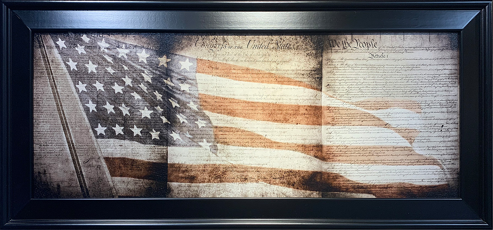 Foundations of a Nation (15x31 Framed Size)