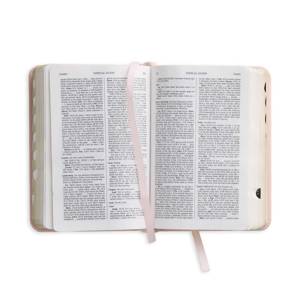 Dusty Rose Quad Scriptures Quad Combination Simulated Leather, Compact (Color Options)