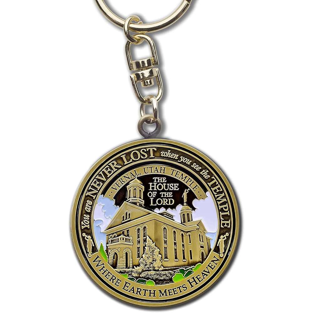 Vernal Utah Temple Keychain