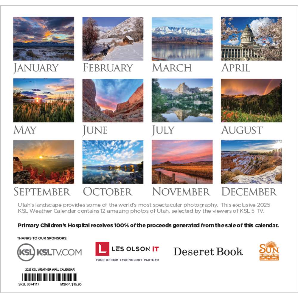 2025 KSL Weather Calendar, , large image number 1