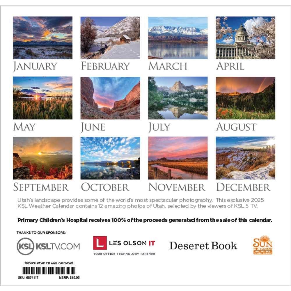 2025 KSL Weather Calendar, , large image number 1