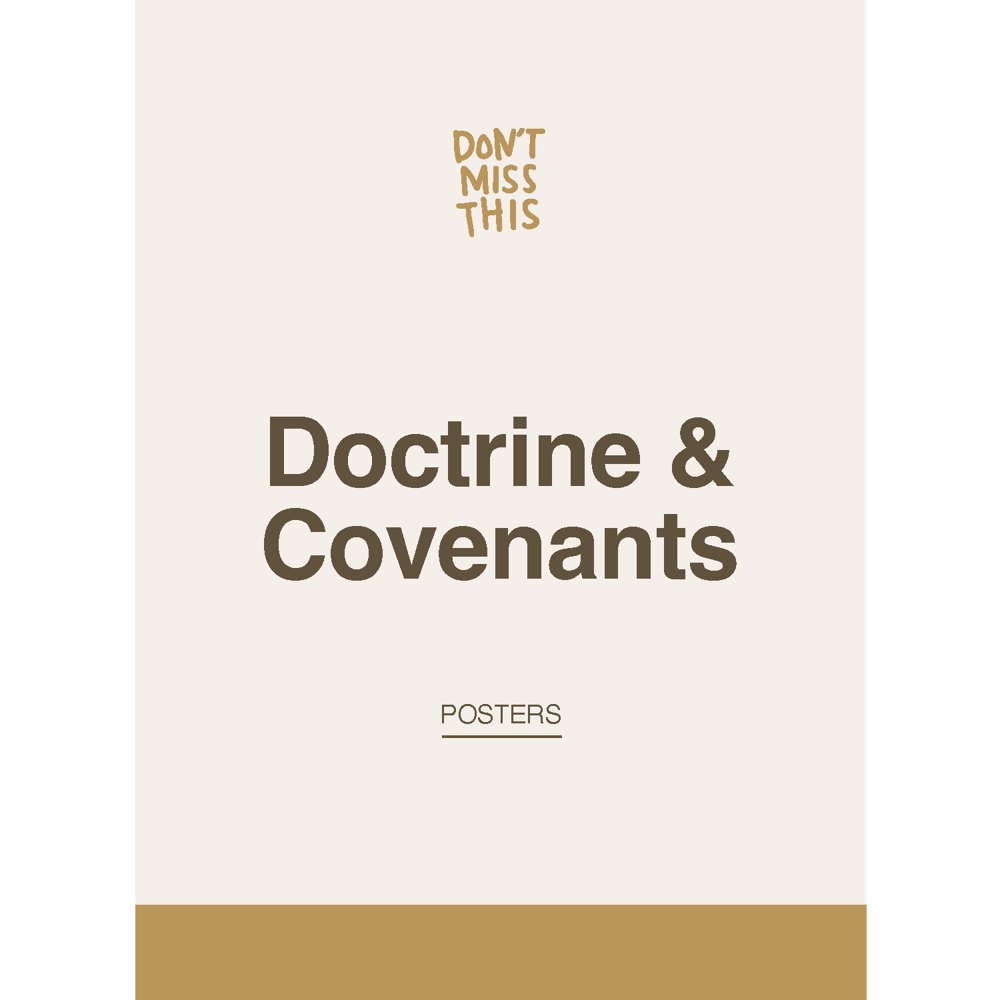 Don't Miss This Doctrine and Covenants 2025 Poster Set with Stand, , large image number 0