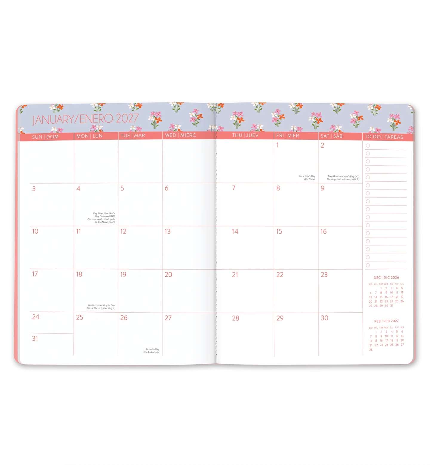 2027 Secret Garden Just Right 17-Month English-Spanish Bilingual Planner, , large image number 3