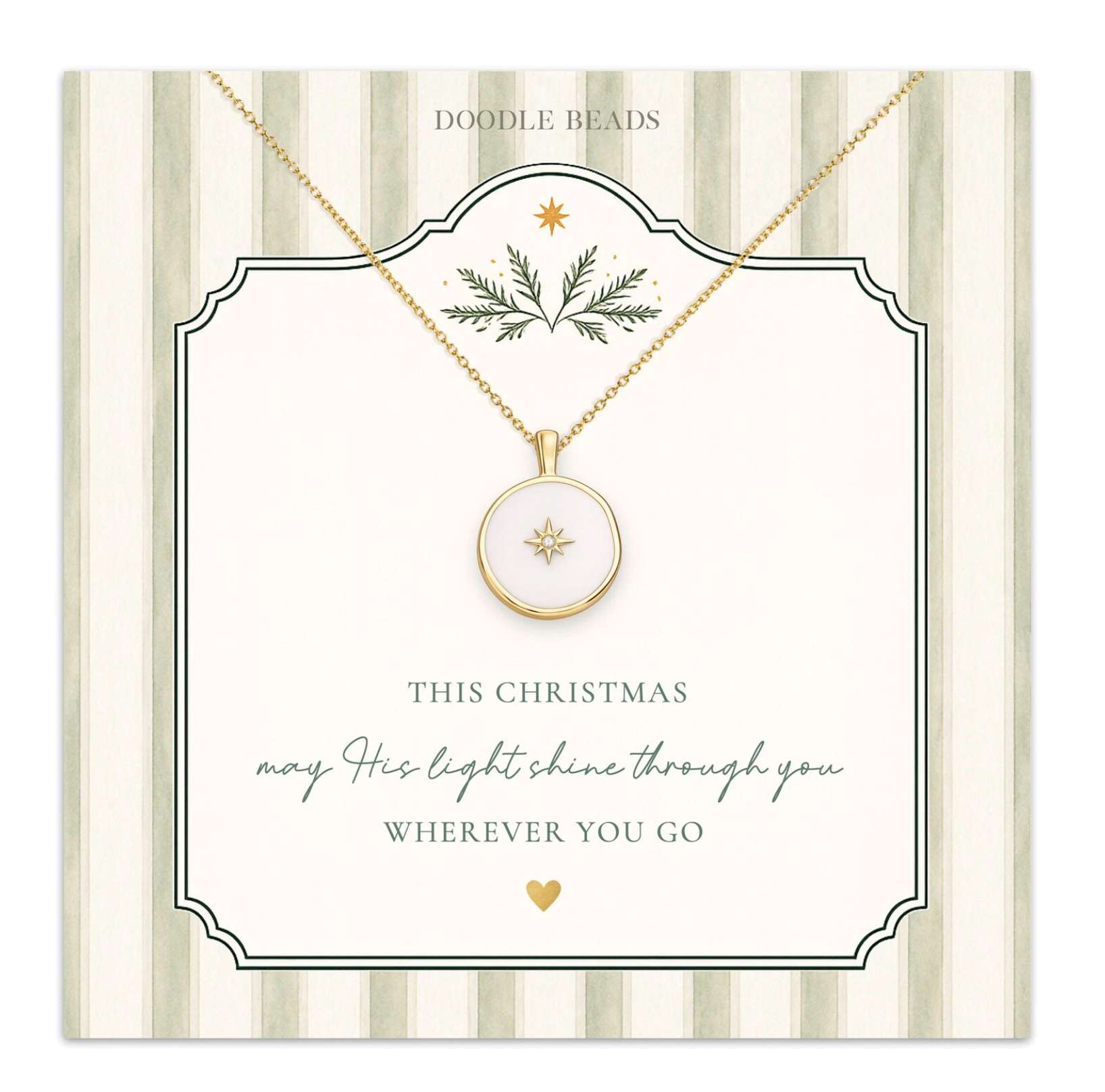 Light Shine North Star Enamel Necklace