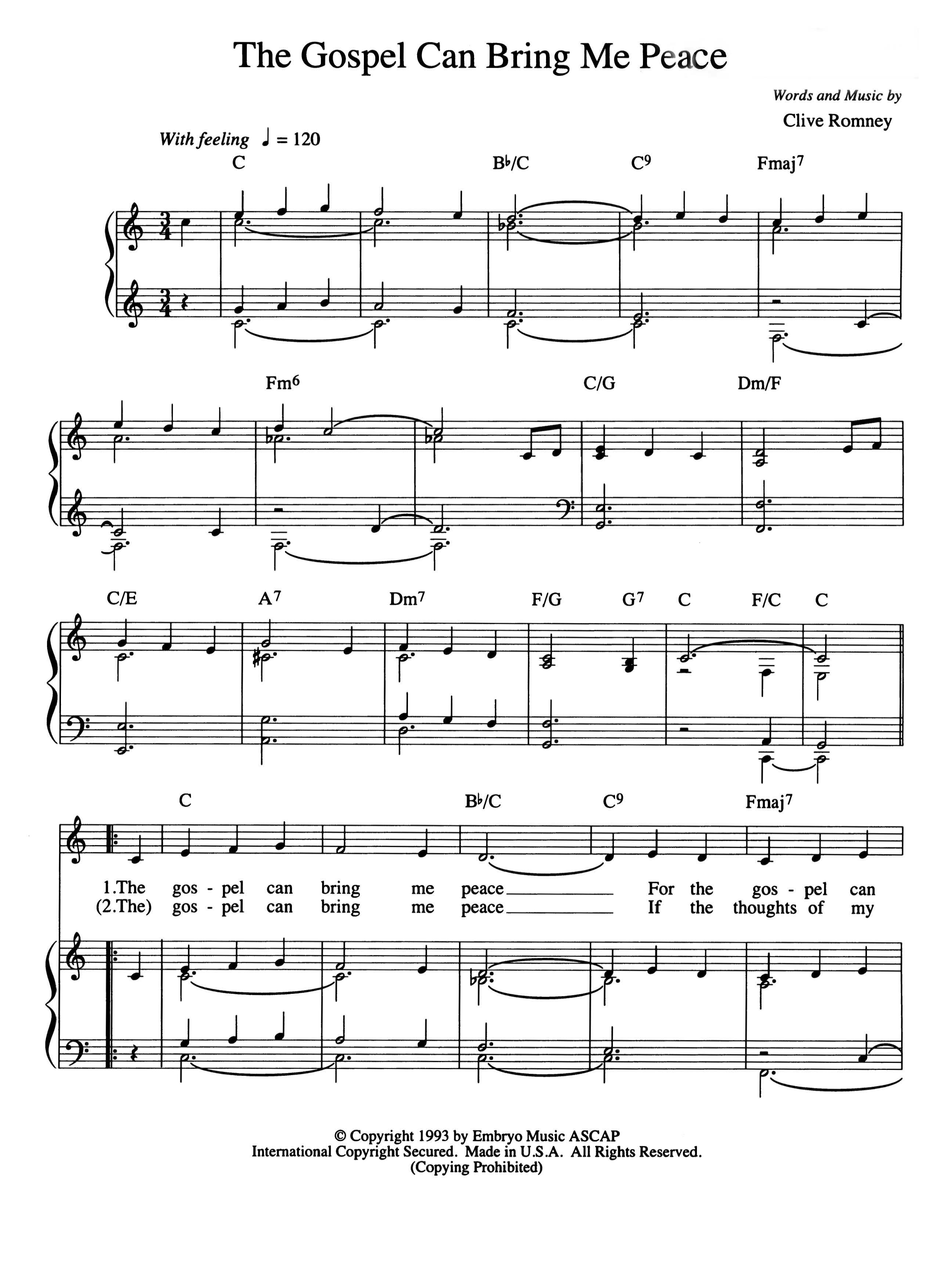 The Gospel Can Bring Me Peace