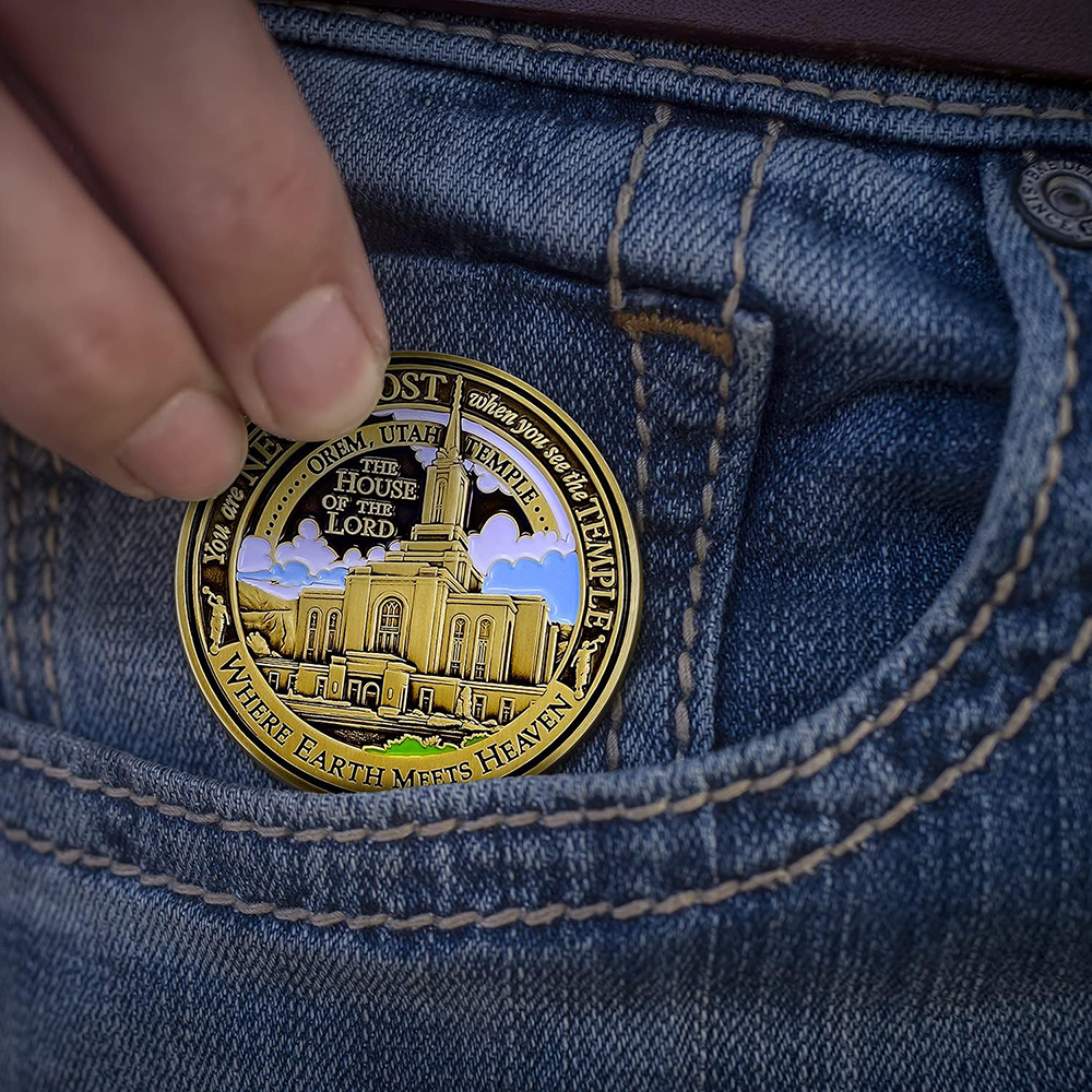 Orem Utah Temple Medallion Coin, , large image number 4