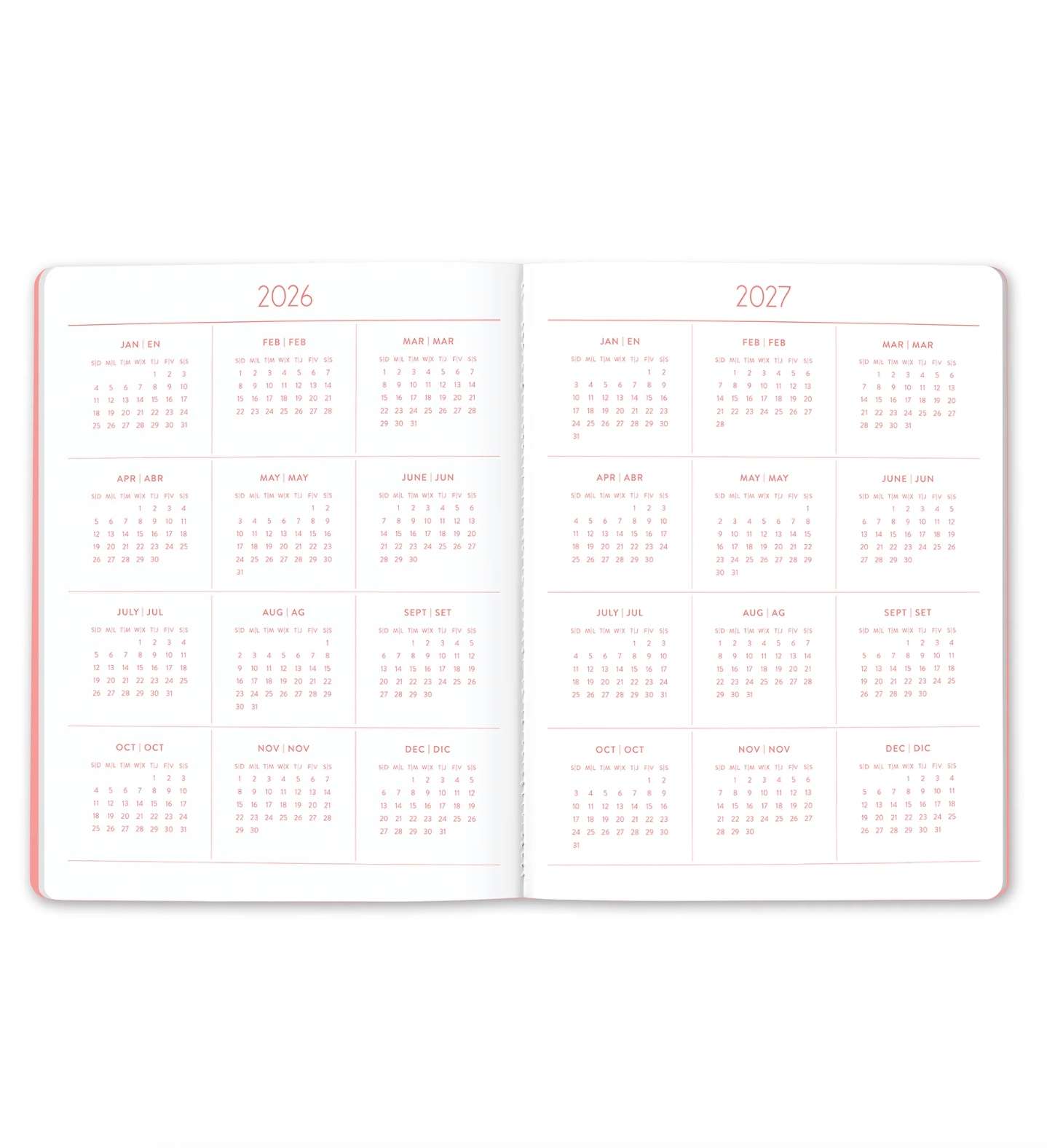 2027 Secret Garden Just Right 17-Month English-Spanish Bilingual Planner, , large image number 4
