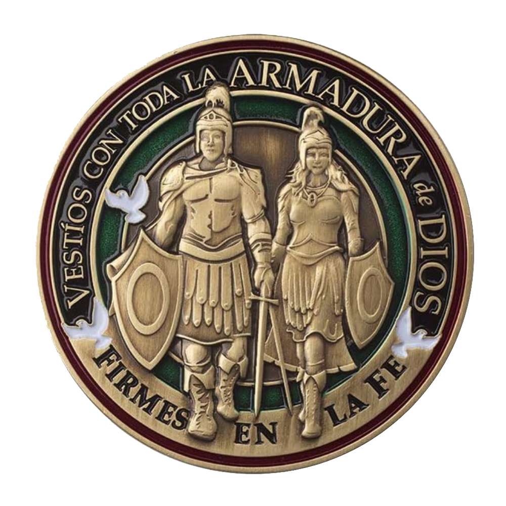 Armor of God Medallion Coin (Spanish)