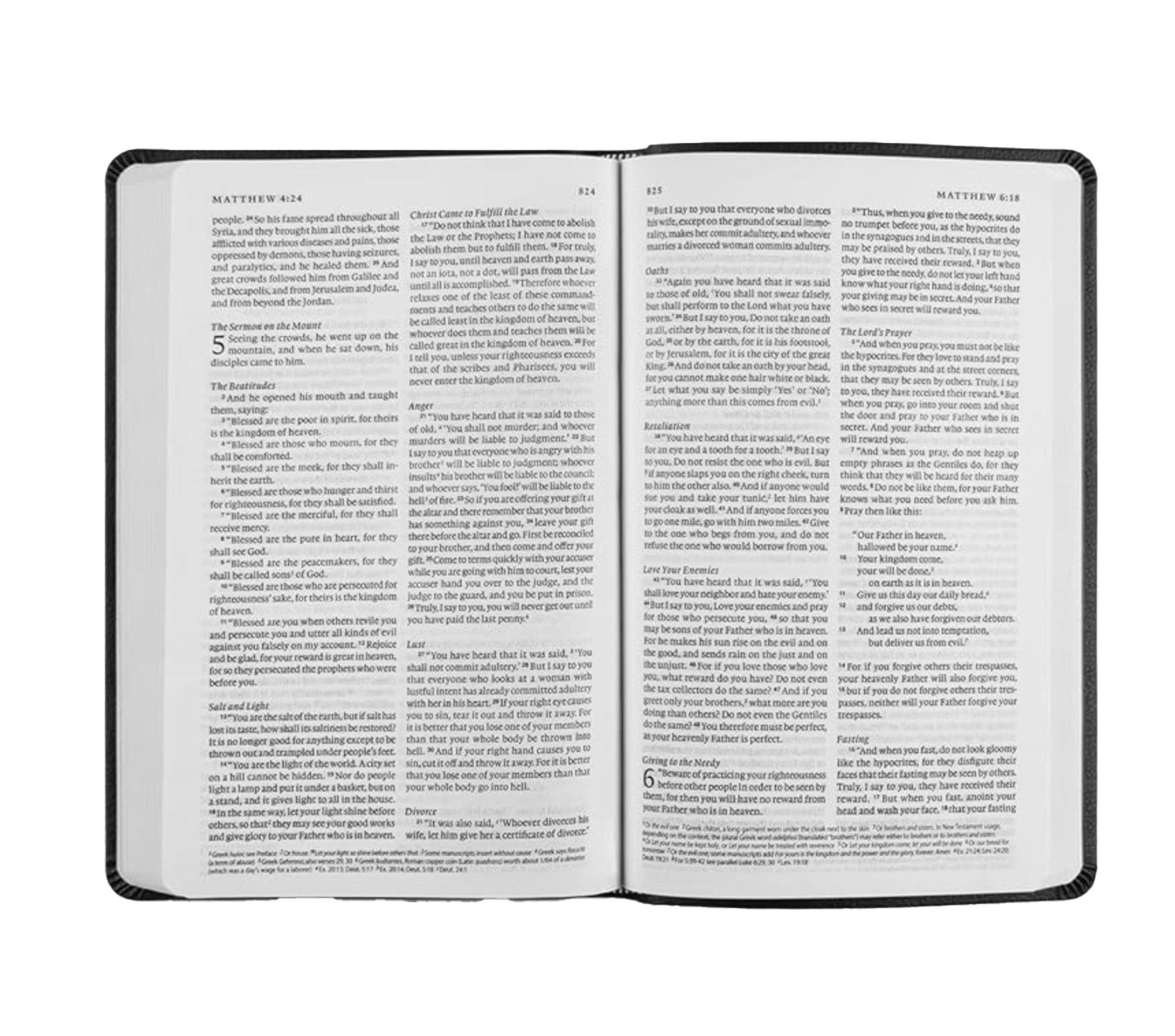 ESV Value Thinline Bible, Faux Leather, Black, , large