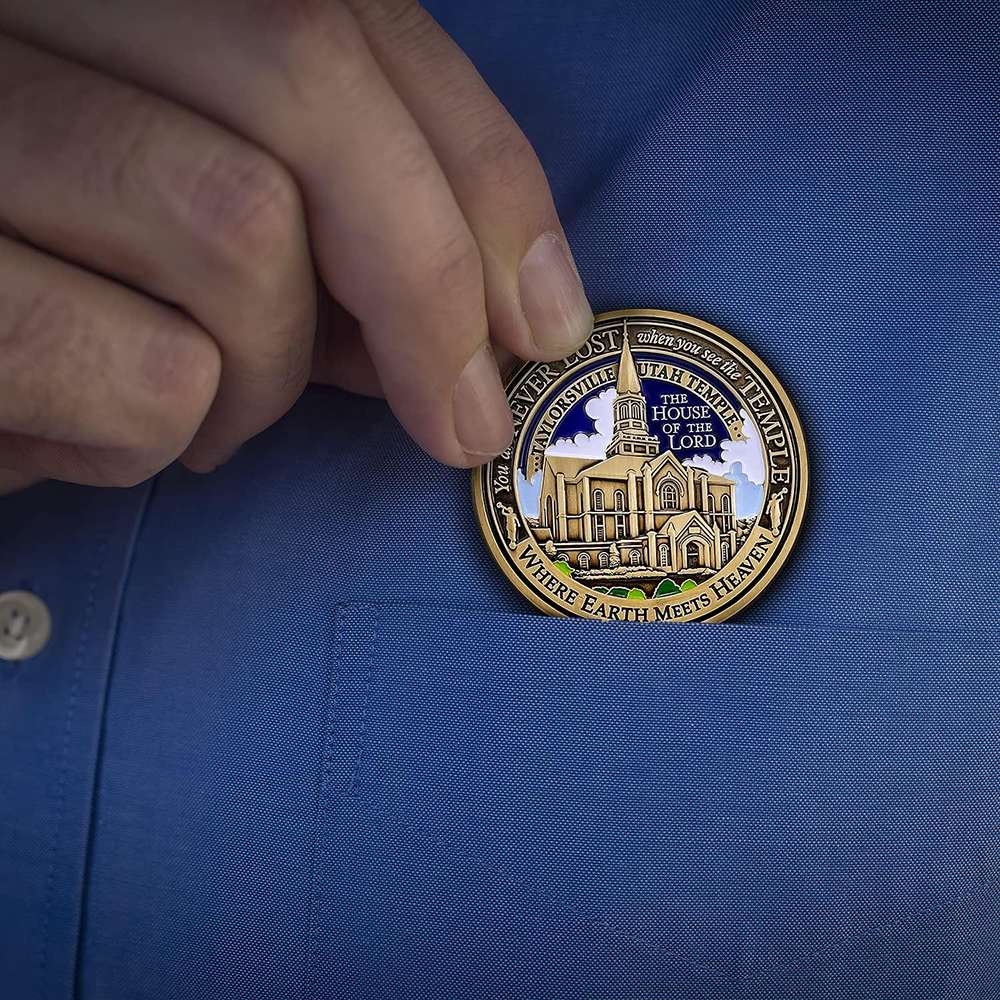 Taylorsville Utah Temple Medallion Coin, , large image number 4