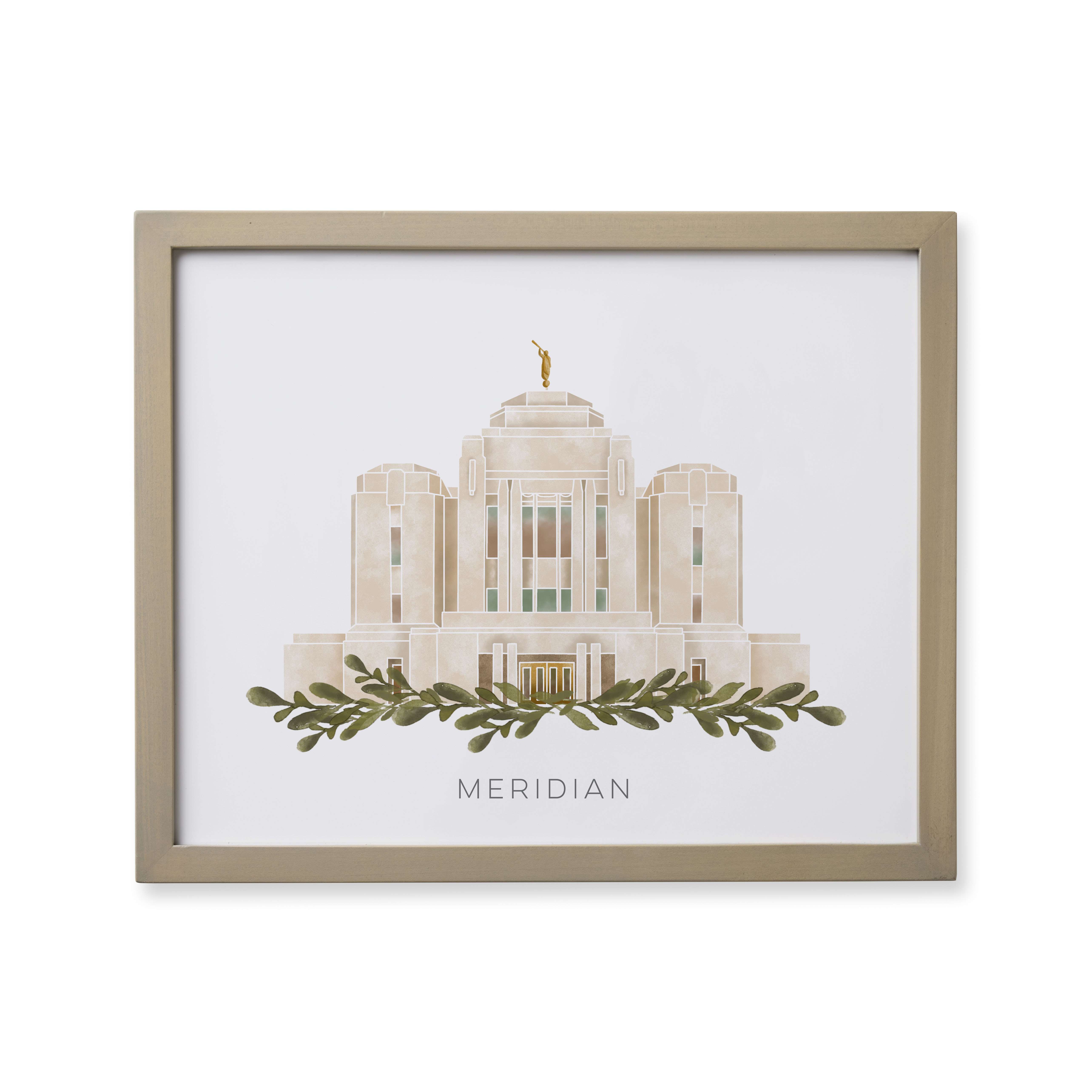 Meridian Idaho Temple (18x22 Framed Paper Print), , large image number 0