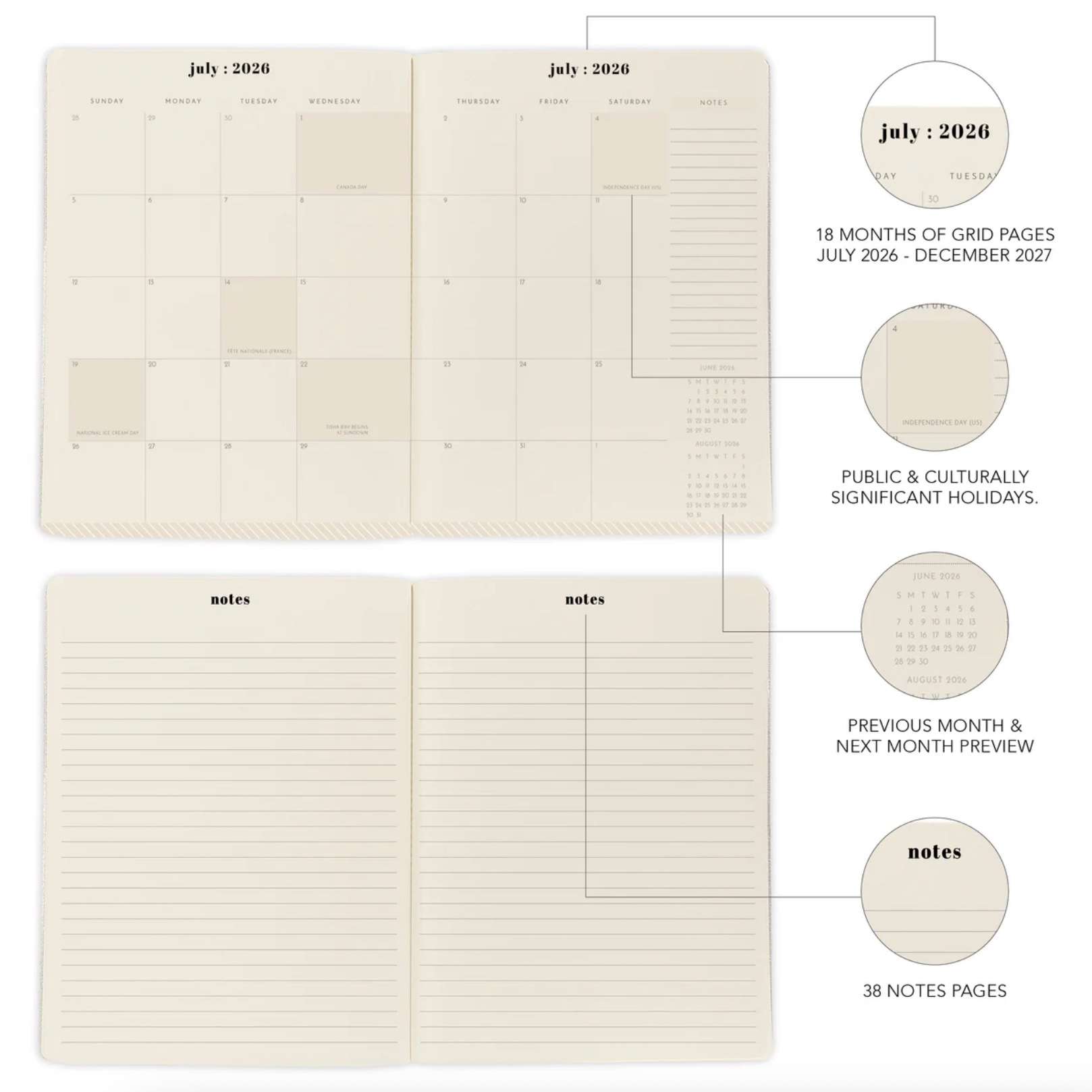 2027 Dashes 18-Month Planner, , large
