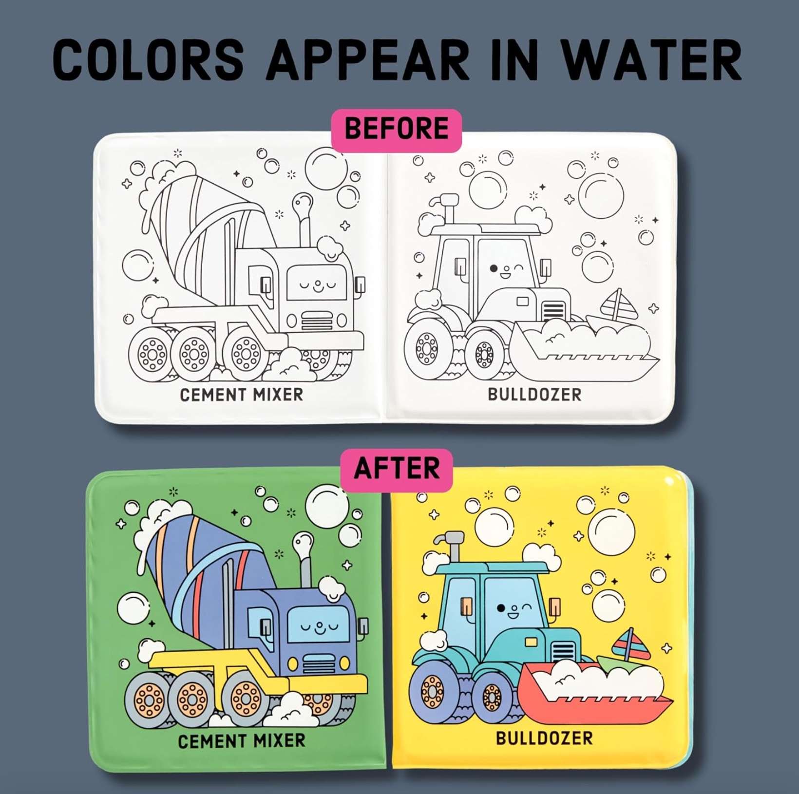 I Dig Bubbles! Color Magic Bath Book, , large image number 1