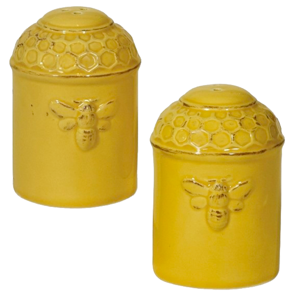 Honeycomb Salt and Pepper Set,  Honeycomb Salt and Pepper Set