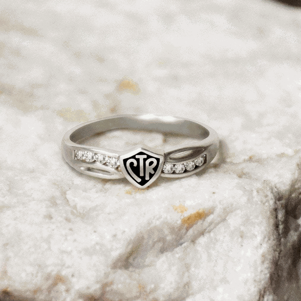 Antiqued Bow CTR Ring, , large